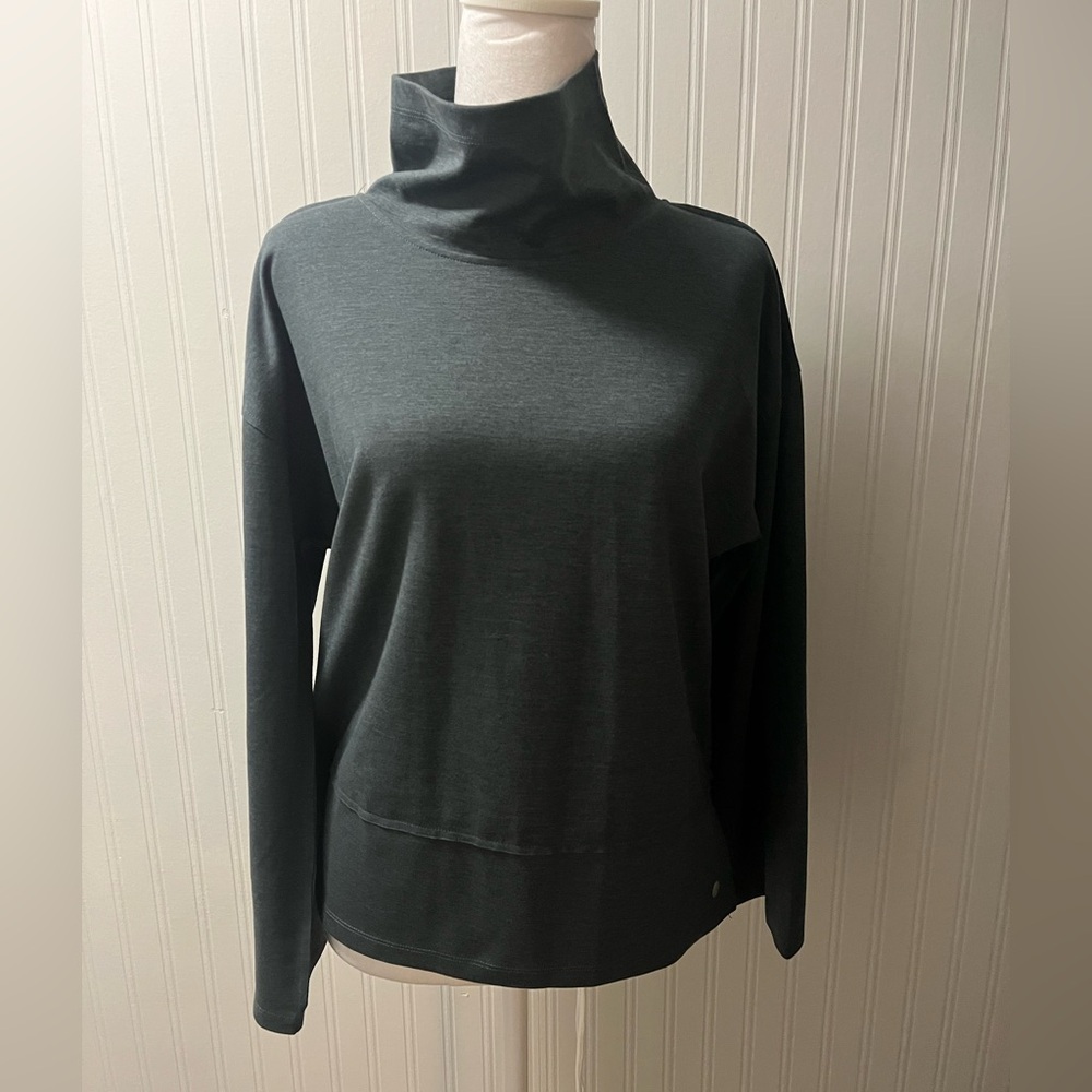 Apana Charcoal Cowl Neck Top